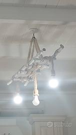 lampadario rustico .