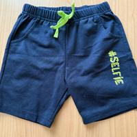 Pantaloncini blu con laccetto bimbo