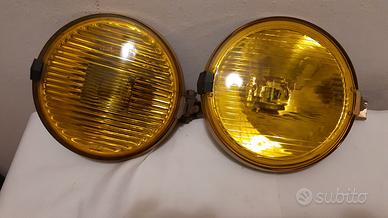 coppia fari Fek halogen rotondi gialli anni 70