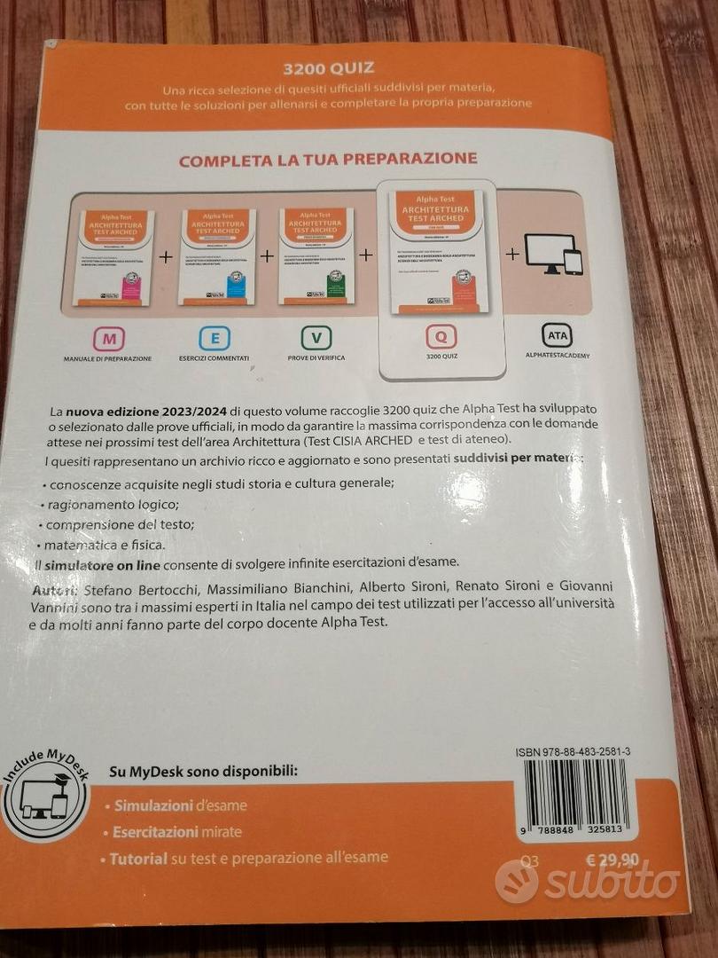 4 libri Alpha test architettura - Libri e Riviste In vendita a Cuneo