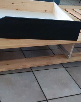 Letto singolo ikea modello mandal 90x200 in legno