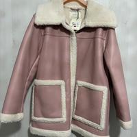 Giubbotto ecopelle rosa  tg S VICOLO nuovo!