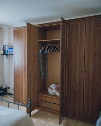 Armadio 6 ante con specchio centrale camera da let