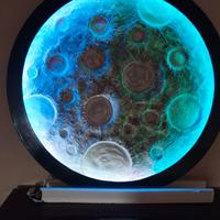 Quadro effetto lunare artigianale 