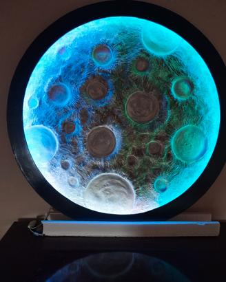 Quadro effetto lunare artigianale 