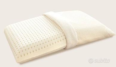 Cuscino (Guanciale) in MEMORY - Fodera Lino/Silver