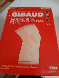 ginocchiera biestensiva felpata Camel Gibaud 