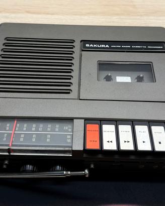 Radio Vintage Sakura AM/FM + Cassette