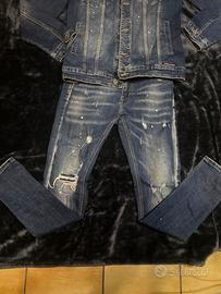 tuta di jeans disquered