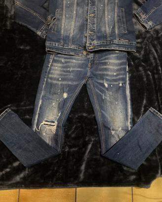 tuta di jeans disquered