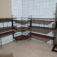 Libreria vintage anni '50/'60 stile nordico 