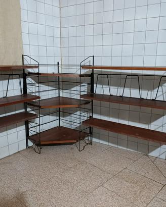 Libreria vintage anni '50/'60 stile nordico 