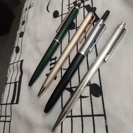 4 penne Pelikan di cui una argento 925.