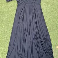 Abito nero morbido manica corta Annalisa taglia 48