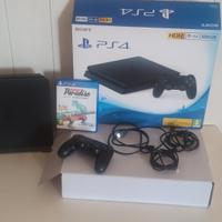 PS 4 con scatola: accessori: base e gioco