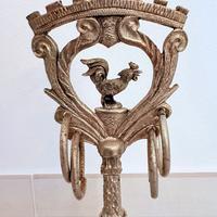 Caveja argentata con base in marmo del 1987