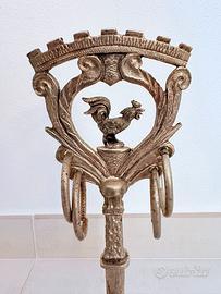 Caveja argentata con base in marmo del 1987