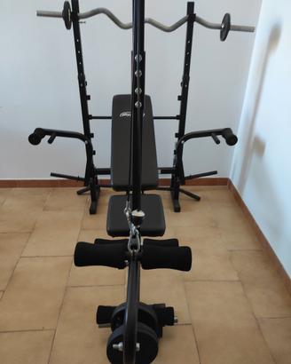 palestra da camera completa di bilancieri e pesi 