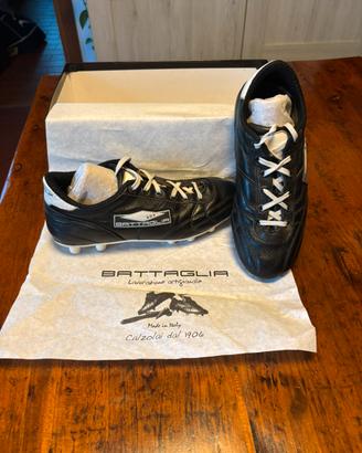 Scarpe da calcio”Battaglia” in vera pelle n.38