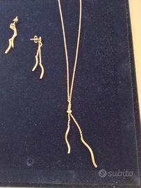Parure Collana e orecchini argento 