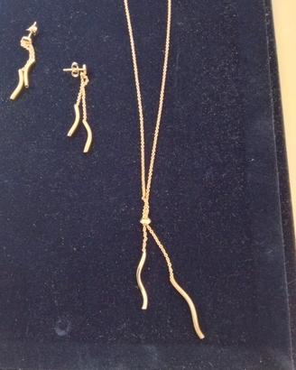 Parure Collana e orecchini argento 