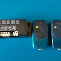 Scheda ricevitore Nice + due radiocomandi