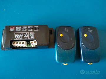 Scheda ricevitore Nice + due radiocomandi