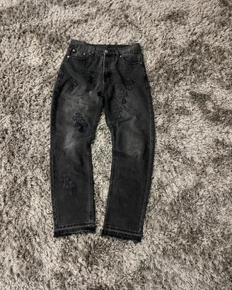 ⭐️Jeans grigio CHROME HEARTS - NUOVO ⭐️