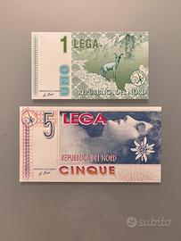Lotto Banconote / Memorabilia Lega Nord