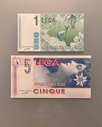 Lotto Banconote / Memorabilia Lega Nord