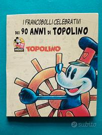 Francobolli 90 Anni di Topolino completo panini