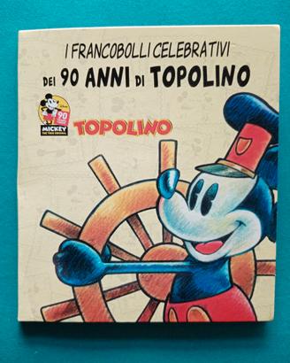 Francobolli 90 Anni di Topolino completo panini