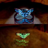 Coppia anelli argento Celtici a V artigianali.