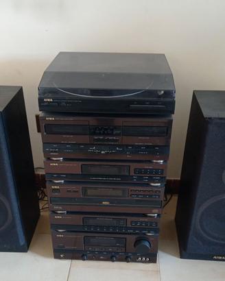 Impianto stereo completo AIWA - anni '90