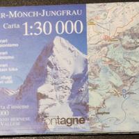 BELLA CARTINA EIGER 1:30000 ALL. RIVISTA MERIDIANI