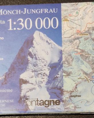 BELLA CARTINA EIGER 1:30000 ALL. RIVISTA MERIDIANI