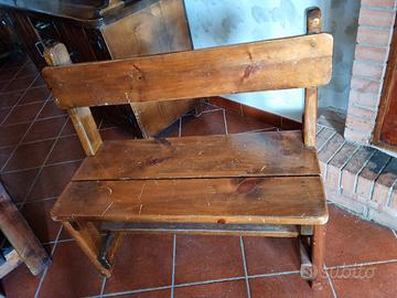 TAVOLO  E   4 PANCHE IN LEGMO 