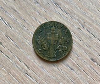 Moneta 10 Centesimi lire 1941 Re Emanuele