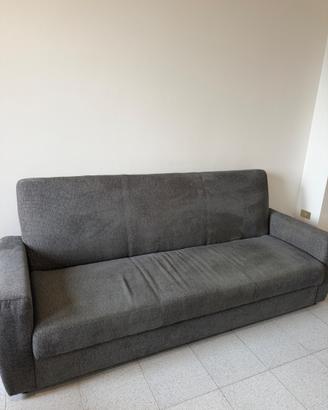 Divano letto contenitore tre posti