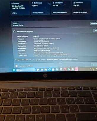 HP Laptop 15 i7 12ª Gen, 16GB RAM