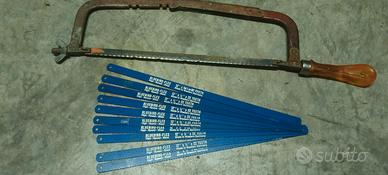 seghetto manuale con 10 Lame nuove 