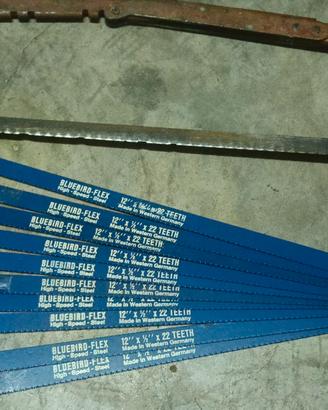 seghetto manuale con 10 Lame nuove 