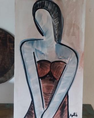 manichino metafisica dipinto a mano