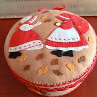 Scatola portaoggetti con bambine