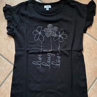 T-shirt nera Ovs taglia 9-10 anni