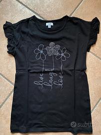 T-shirt nera Ovs taglia 9-10 anni