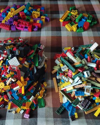 Lotto mattoncini sfusi LEGO, DUPLO, BREV, MAXIBRIC