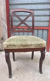 Sedia in mogano epoca impero fine dell’800