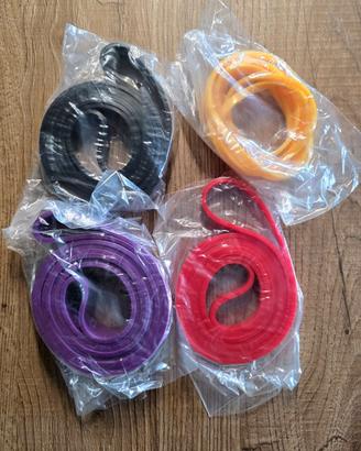 4 pezzi Elastici Set Fasce di Resistenza
