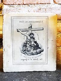 Antica Matrice litografica in pietra calcarea